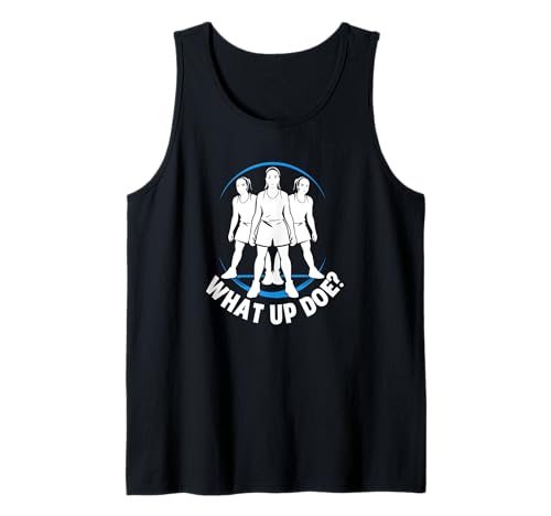 Mädchen Basketball What Up Doe | Vintage Detroit Michigan Tank Top von Detroit Soul: Area Code 313 Style
