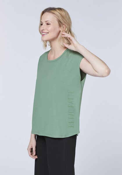 Detto Fatto Ausgestelltes Yoga-Shirt aus Baumwolle von Detto Fatto