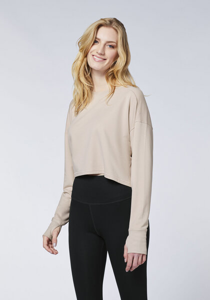 Detto Fatto Cropped Yoga-Sweatshirt aus Micro-Sweat von Detto Fatto