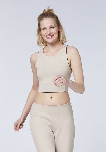 Detto Fatto Cropped Yoga-Top zum Wenden von Detto Fatto