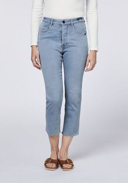 Detto Fatto Gecroppte Comfort-Fit Jeans mit Waschung von Detto Fatto