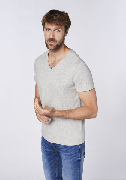 Detto Fatto Basic-Shirt mit V-Neck von Detto Fatto