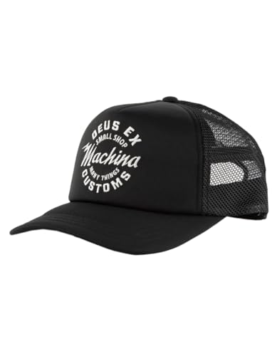 Deus Ex Machina Amped Circle Trucker Herren Cap (schwarz), Schwarz , One size von Deus Ex Machina