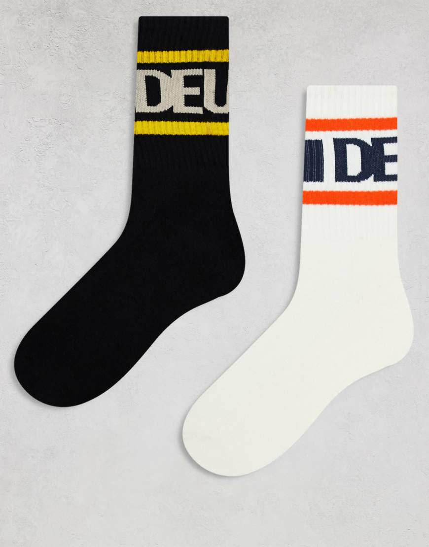 Deus Ex Machina - Based - 2er-Pack Socken in verschiedenen Farben-Weiß Deus Ex Machina - Based - 2er-Pack Socken in verschiedenen Farben-Weiß von Deus Ex Machina