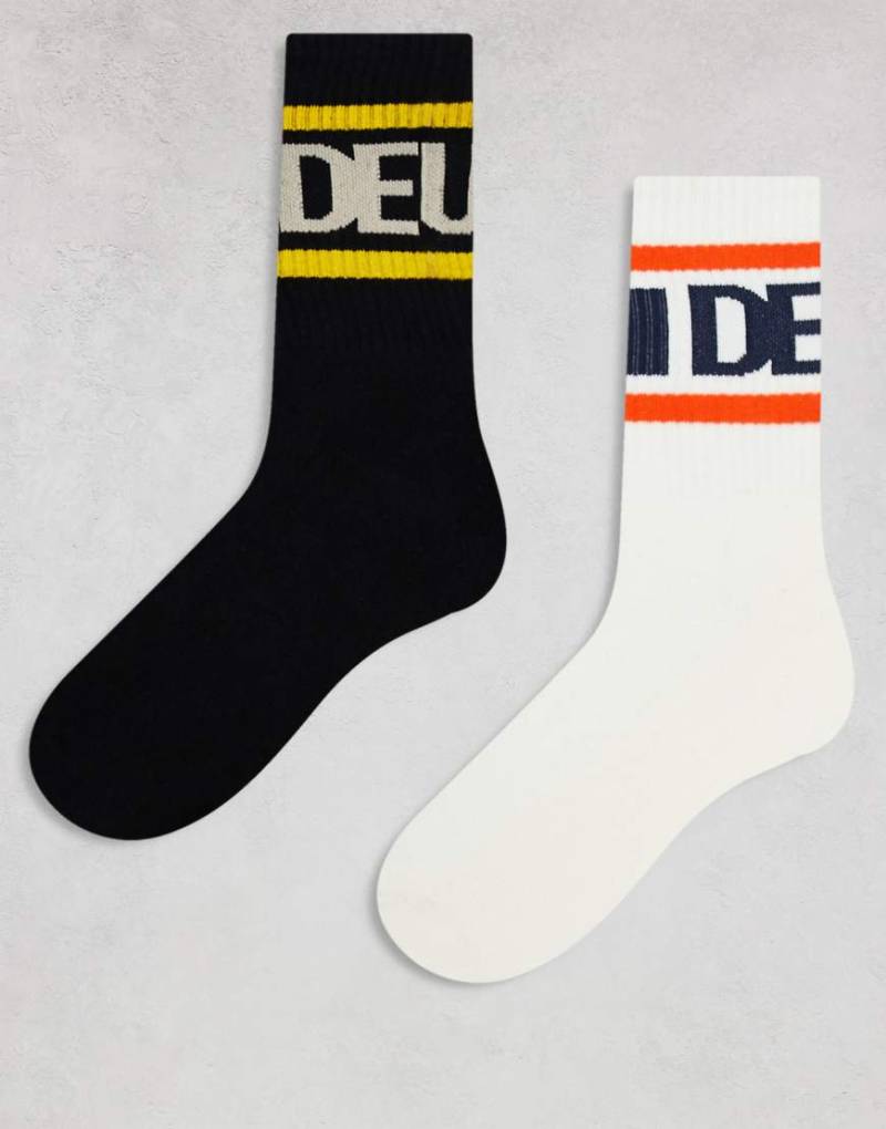 Deus Ex Machina - Based - 2er-Pack Socken in verschiedenen Farben-Weiß von Deus Ex Machina
