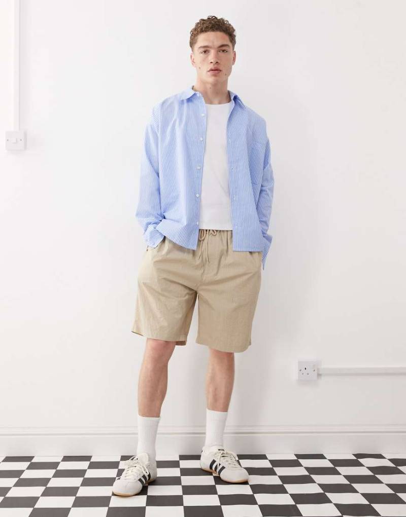 Deus Ex Machina - Remi - Fallschirm-Shorts in Beige-Neutral von Deus Ex Machina