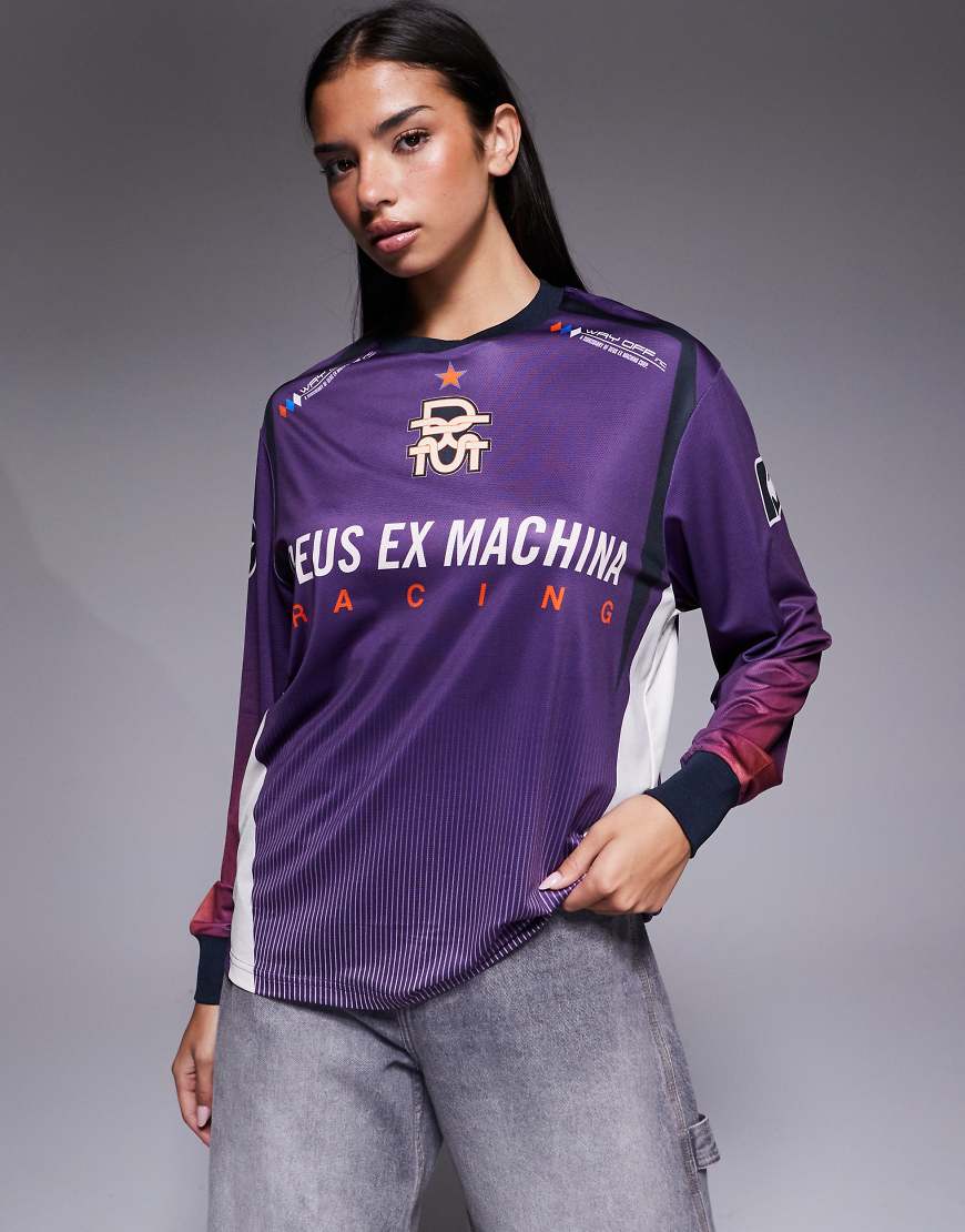 Deus Ex Machina - Renegade - Langärmliges Motocross-Trikot in Lila von Deus Ex Machina