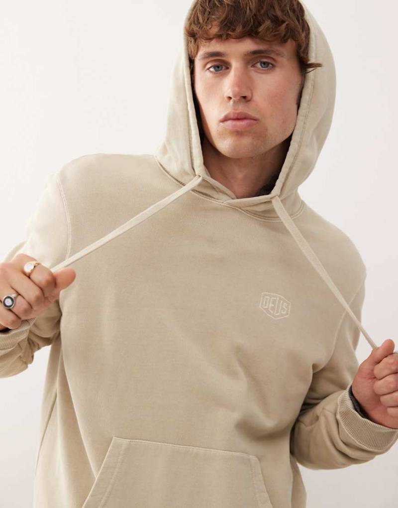 Deus Ex Machina - Stückgefärbter Kapuzenpullover in Beige-Neutral von Deus Ex Machina