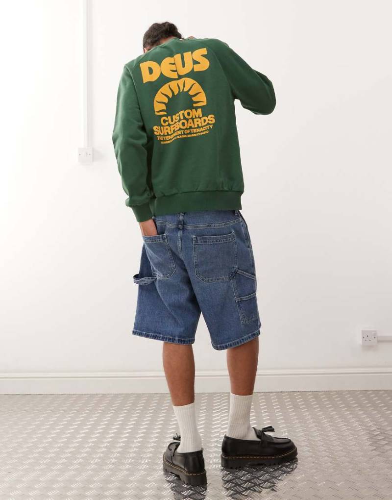 Deus Ex Machina - Sweatshirt in Grün mit Melodies-Grafik von Deus Ex Machina