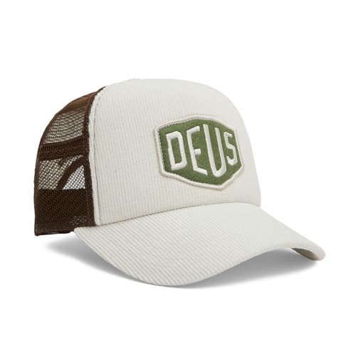 Deus Shield Cord Trucker Cap - White von Deus Ex Machina