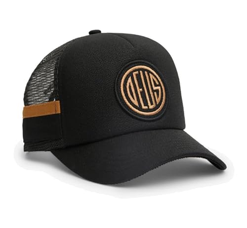 Deus Woven Pill Trucker Cap - Black von Deus ex machina