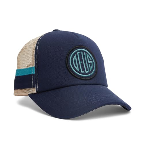 Deus Woven Pill Trucker Cap - Navy von DEUS ex Machina