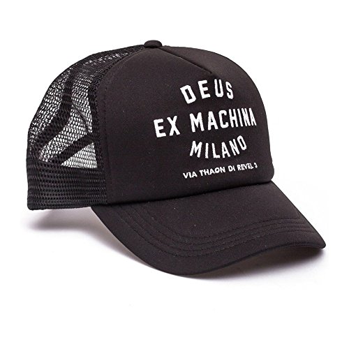 Deus Milano Address Trucker Snapback Cap Größe: One Size Farbe: Schwarz von Deus