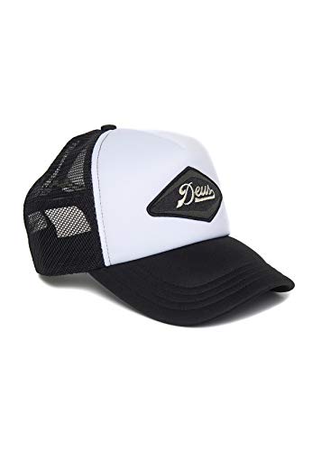 Deus Trucker Cap Diamond Trucker DMF87503-BLW Schwarz Weiß, Size:ONE Size von Deus Ex Machina