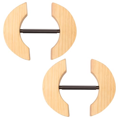 Deuson 2 Stück Hutspanner,Hutdehner Holz für Angepasste Hüte,Größenverstellbares,Strapazierfähiger,Hut-Umformung,Cowboyhutspanner für Filzhüte,Beseballmützen von Deuson