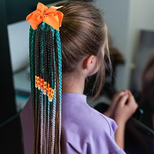 Deuson Pferdeschwanz schmutzige Braid Haarzubehör natürliche realistische Perücken mit Bowknot 8inch weich bequeme Ponytail Haar Perücken Ornament Braid Party Kostüm Perücke für Frauen Mädchen Kinder von Deuson