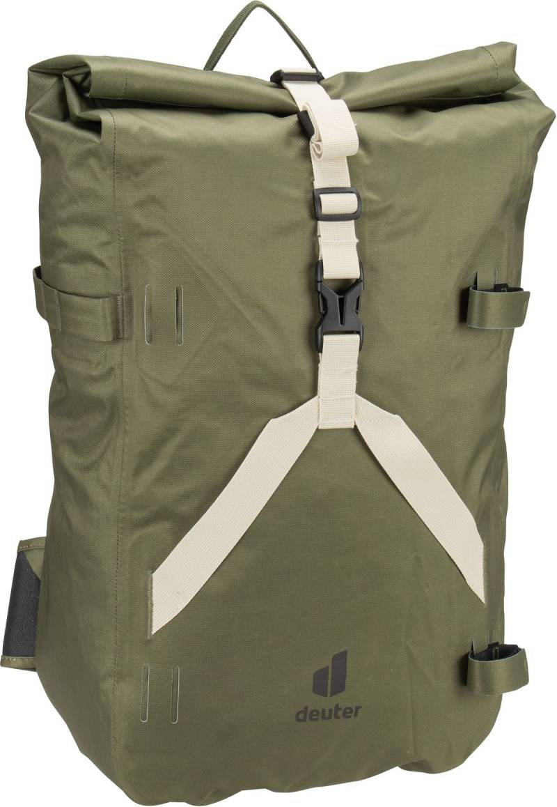 Deuter Amager 25+5  in Oliv (25 Liter), Rolltop Rucksack von Deuter