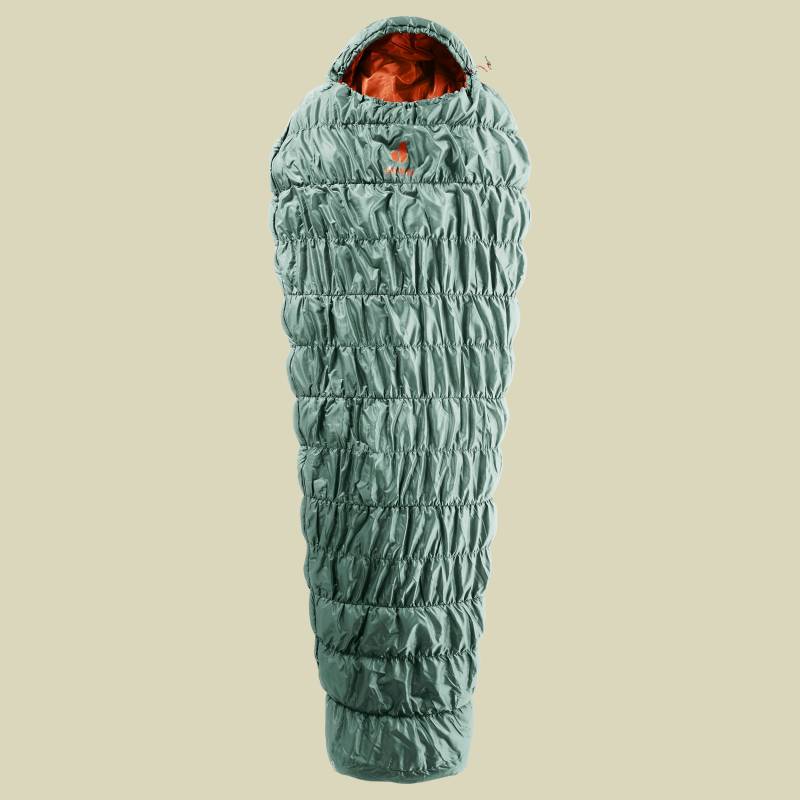 Exosphere +4 Grad EL bis Körpergröße 200 cm (EL) Farbe sage-paprika, Reißverschluss links von Deuter