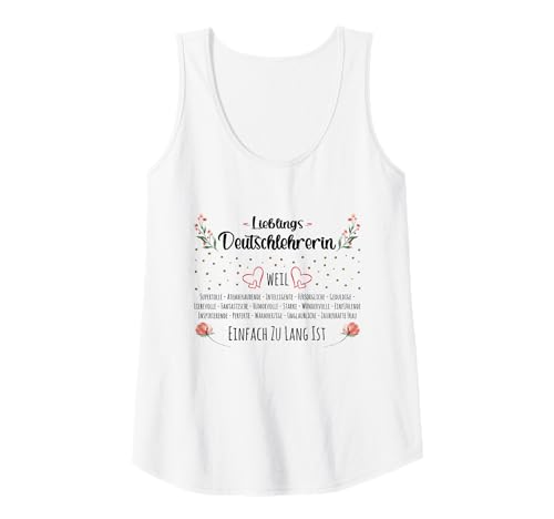 Damen Deutsch Lehrerin Definition Lehrer Witze Lieblingslehrerin Tank Top Damen Deutsch Lehrerin Definition Lehrer Witze Lieblingslehrerin Tank Top von Deutsch Lehrerin Definition und Lehrer Witze