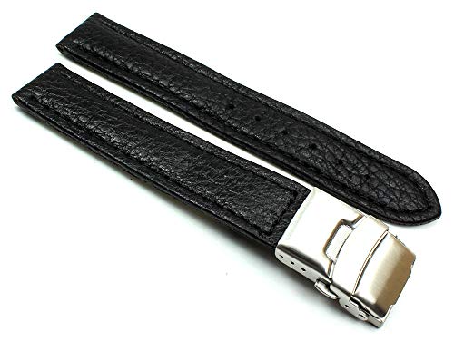 Deutsch Sulla 18mm Herren Kalbsleder Uhrenarmband Edelstahl Faltschließe schwarz Deutsch Sulla 18mm Herren Kalbsleder Uhrenarmband Edelstahl Faltschließe schwarz von DEUTSCH