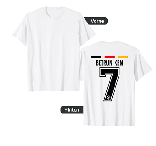 Herren Betrun Ken I Deutschland Sauf Trikot I Humor Mallorca T-Shirt von Deutsche Trikots - Sauf Shirts für Mallorca Shop