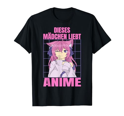 Anime Merch Mädchen Kinder Kawaii Manga Anime T-Shirt von Deutscher Anime Merch Otaku Co.