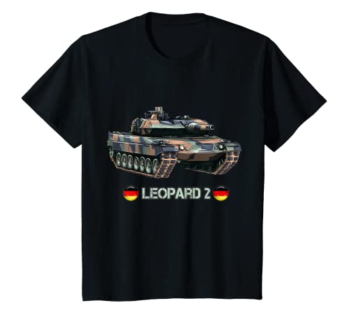 Kinder Moderner deutscher Kampfpanzer Leopard 2 T-Shirt von Deutscher Panzer Panzer Leopard 2