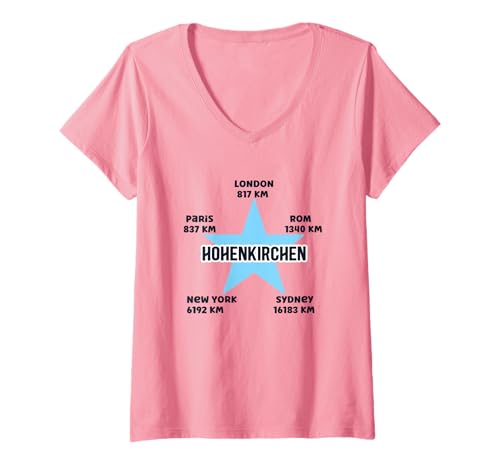 Damen Hohenkirchen Ostsee Urlaub Ferien Mecklenburg Vorpommern T-Shirt mit V-Ausschnitt Damen Hohenkirchen Ostsee Urlaub Ferien Mecklenburg Vorpommern T-Shirt mit V-Ausschnitt von Deutschland Urlaub Hohenkirchen Ostseebad Geschenk