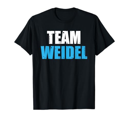 Team Weidel T-Shirt - Damen - Schwarz - S - Klassisches Kurzarm-Shirt mit Rundhals-Ausschnitt - 100% Baumwolle - Atmungsaktiv - Crew Neck - Einfarbig - Klassisch - Sommer - Imported von Deutschland steht auf und wählt blau
