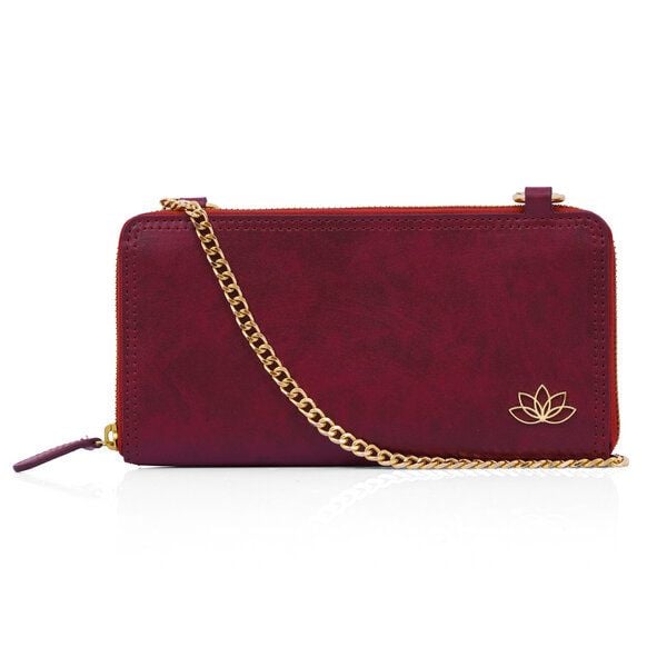 DEVA PETA-Approved Vegane Leder Handtasche | Langes Portemonnaie & Umhängetasche | Pflanzenbasiert, RFID-gesichert, Limitierte Edition von Deva