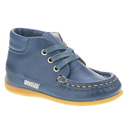 Develab Die! Lauflern Schuhe Leder Lederfutter weich biegsam Schnürer Gr.21-24 blau EUR 21 von Develab