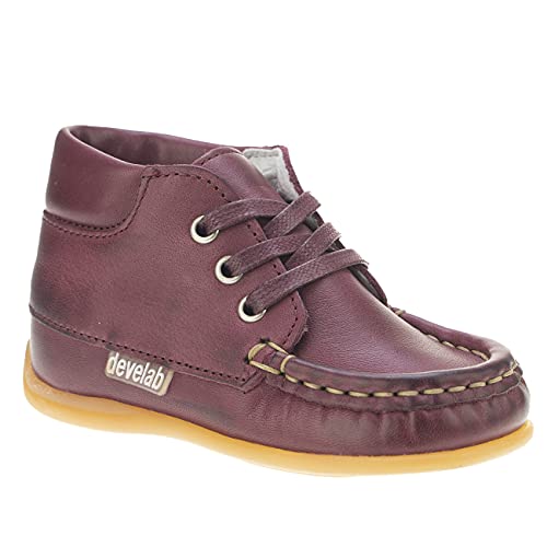 Develab Die! Lauflern Schuhe Leder Lederfutter weich biegsam Schnürer Gr.21-24 weinrot EUR 21 von Develab