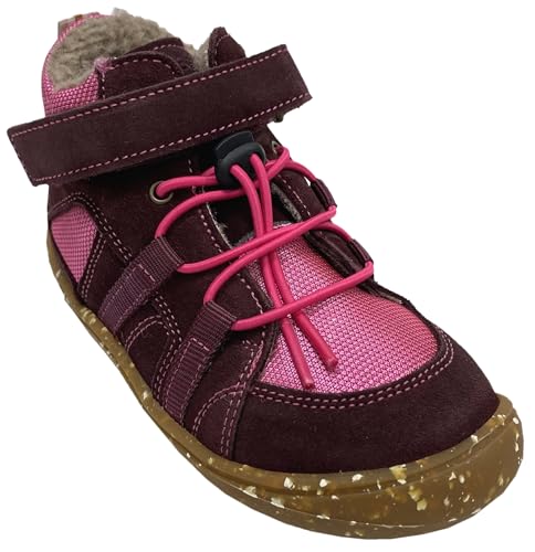 Develab Robuste Barfußschuhe aus Leder & Mesh, TEX Membran & Wollfutter Fuchsia 46216 (Fuchsia, EU Schuhgrößensystem, Grundschulkind, Numerisch, M, 33) von Develab
