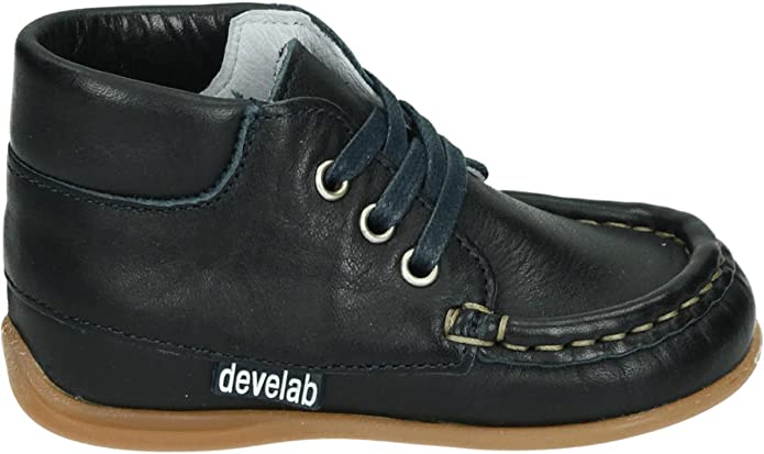 unisex Jungen Halbschuhe blau BabyMoccasin 24 von Develab