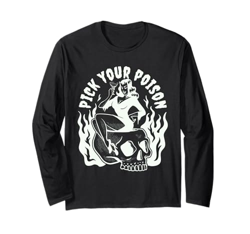 Wähle deinen Poison Pin Up Devil Woman Traditional Tattoo Flash Langarmshirt Wähle deinen Poison Pin Up Devil Woman Traditional Tattoo Flash Langarmshirt von Devil Woman Pick Your Poison Pin Up Old School tat