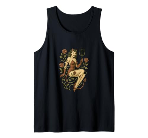 Devil Girl Pinup Art Dämon Girls Cheesecake Tank Top Devil Girl Pinup Art Dämon Girls Cheesecake Tank Top von Devils Pinup Artwork Snugg