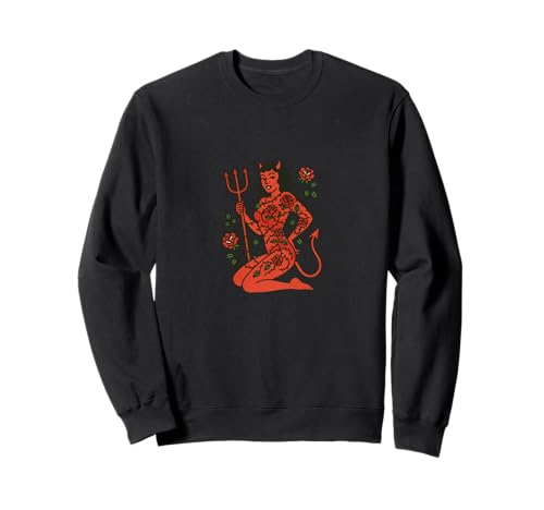 Devil Girl Pinup Art Dämon Girls Cheesecake Sweatshirt Devil Girl Pinup Art Dämon Girls Cheesecake Sweatshirt von Devils Pinups Artwork Snugg