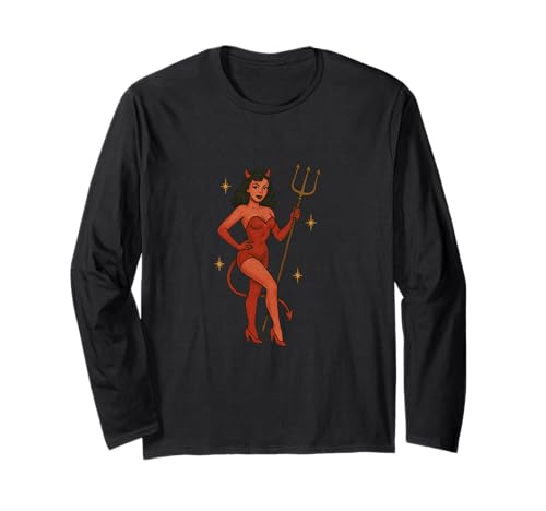 Devil Girl Pinup Art Dämon Girls Cheesecake Langarmshirt Devil Girl Pinup Art Dämon Girls Cheesecake Langarmshirt von Devils Pinups Artworks Snugg