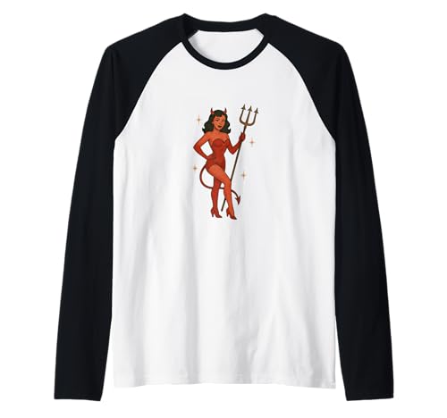 Devil Girl Pinup Art Dämon Girls Cheesecake Raglan Devil Girl Pinup Art Dämon Girls Cheesecake Raglan von Devils Pinups Artworks Snugg