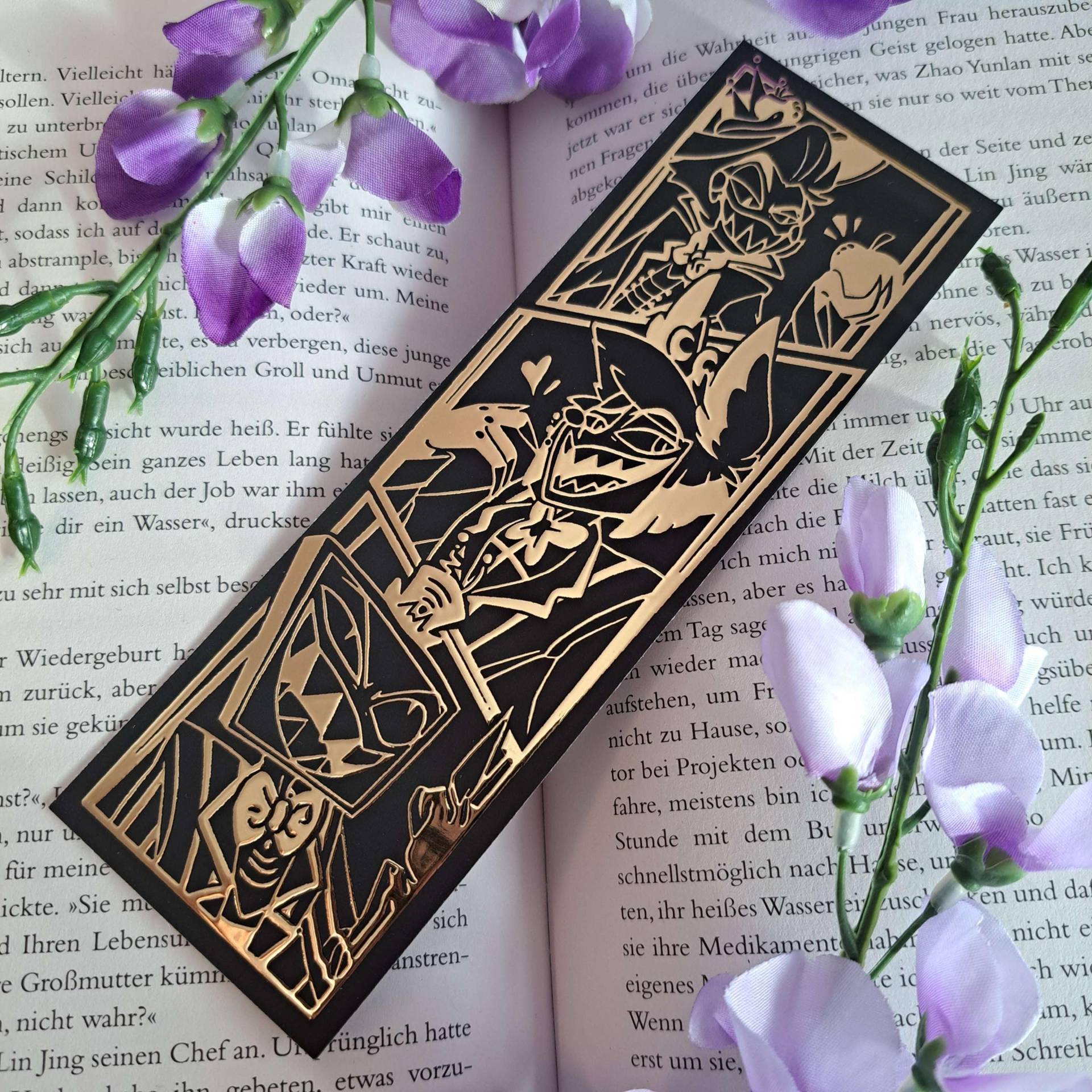 Hazbin Hotel Gold Bookmark von DevilxSamaShop