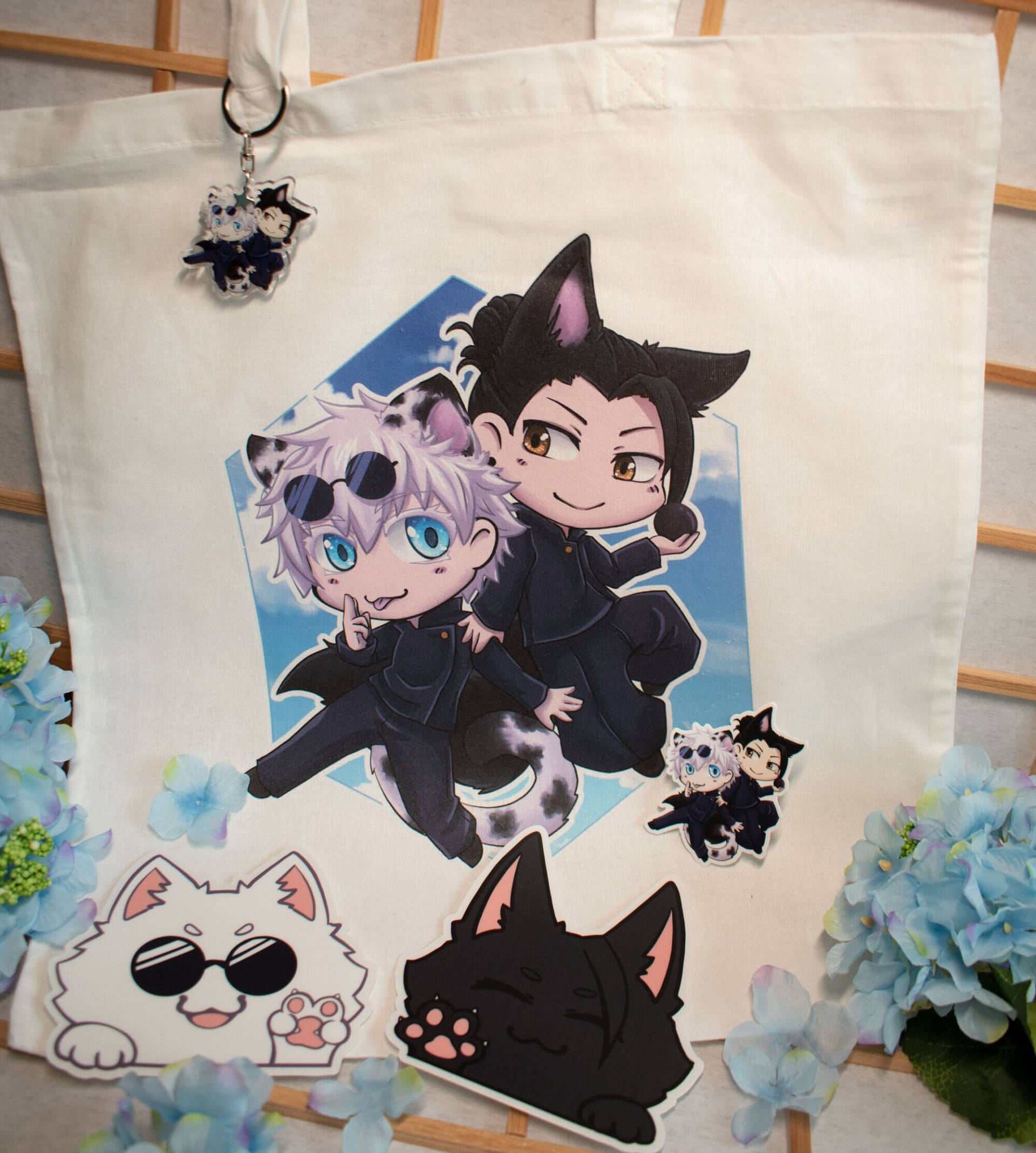 Sale - Satoru & Suguru Anhänger, Tasche, Sticker Und Fenstersticker von DevilxSamaShop