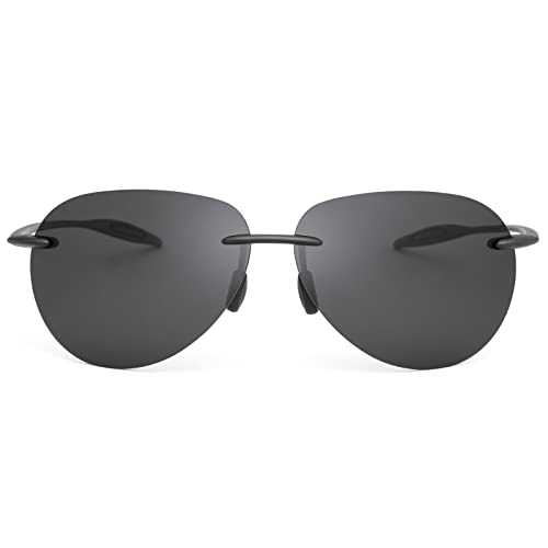 Devirld Herren Sonnenbrille, Polarisiert, Rahmenlos, z87, Sicherheits Sonnenbrille für Damen, UV400, Blendfrei, Spiegel, Mztrix Bex Sonnenbrille von Devirld