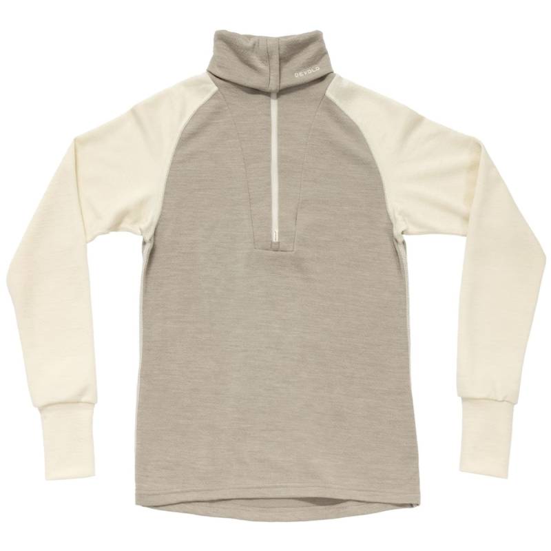 Expedition Merino Silk ZIP Grauweiß - Gr. - S von Devold of Norway