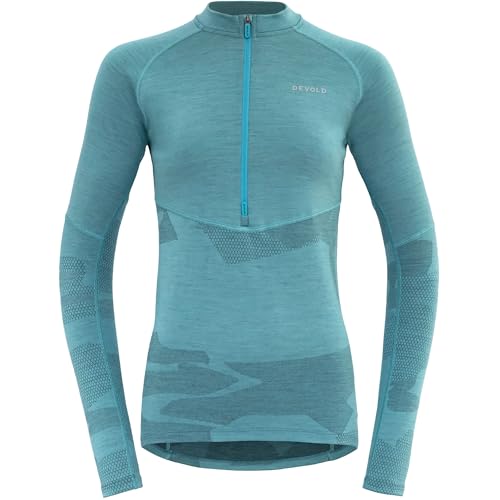 DEVOLD Standal Merino Shirt Zip Neck Wmn - Bike-Funktionsshirt tropical L von Devold