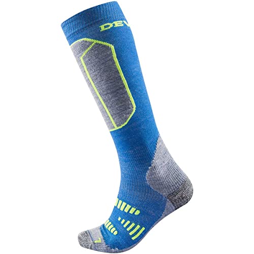 Devold Alpine Merino Sock Kid Blau - Merino Funktionale warme Kinder Merino Wintersportsocken, Größe EU 31 - EU 34 - Far von Devold