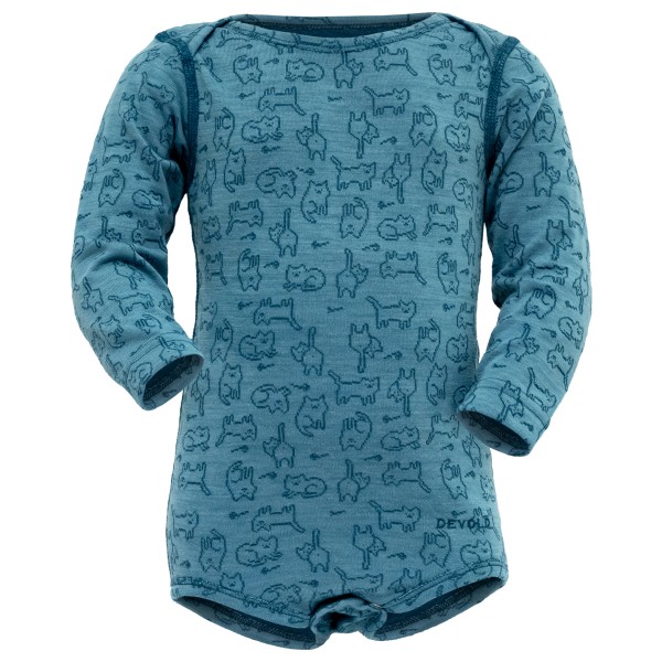 Devold - Baby's Duo Active Merino Body - Merinounterwäsche Gr 80 blau/türkis von Devold