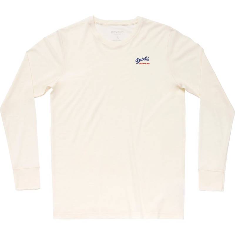 Devold Classic Script Herren Langarmshirt white L von Devold