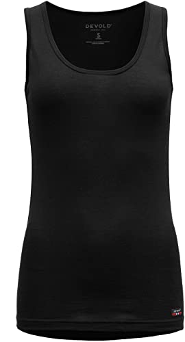 Devold Damen Breeze Merino 150 Tank Tanktops, schwarz, XL von Devold