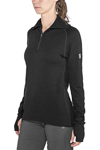 Devold Damen Expedition Merino 235 Z.Neck Tshirt, schwarz, L von Devold