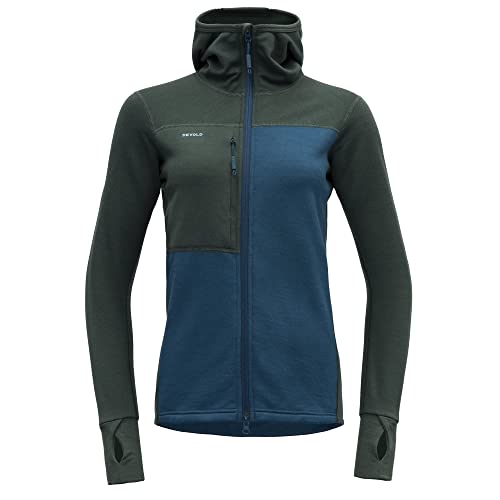Devold Damen Nibba Hiking Woman Jacket W/Hood Sweatshirt, Wald, S von Devold